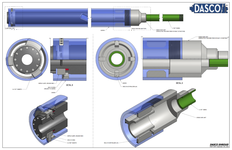 500 Series Equipment Baker Hughes Intake to Gas Separator DASCO